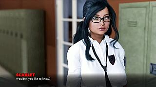 timestamps for lost love 02 featuring nerdy college girl with glasses