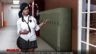 timestamps for lost love 02 featuring nerdy college girl with glasses