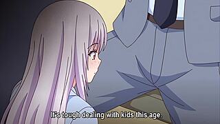 Watch this busty hentai girl get fucked hard by her teacher in doggystyle?