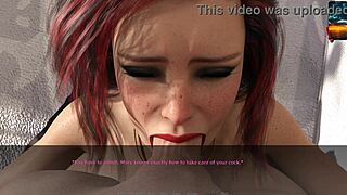 Mary Delivers Intense Bathroom Blowjob Until John Cums in Her Mouth