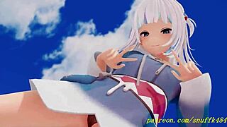 Novr MMD Gura Dance 3D Hololive Hentai