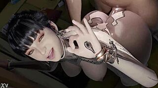 Beautiful Babe's Big Ass Takes Hard Doggystyle Monster Cock Pounding