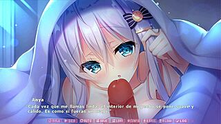 craving ichizu na ginpatsu bishoujo anya's steamy hentai scene 5 in spanish