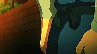 monje y mujer exhibicionista en hentai