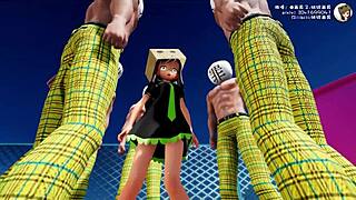 3d mmd teen babes shake sexy asses in cute dance comp