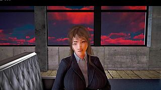 Love Sparks Fly with Curvy New Family Big Tits Teen Hentai Bliss Part 59