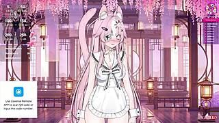 i'm squirting so much in this naughty e-girl schoolgirl maid vtuber outfit