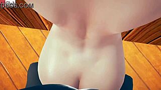 imagine this hentai girl's big ass and tits slammed missionary by monster cock till she squirts everywhere