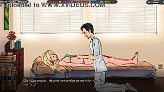 the house owner loves her massage and sweet body in this hentai game