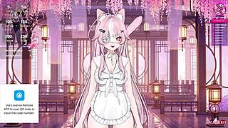 i'm squirting so much in this naughty e-girl schoolgirl maid vtuber outfit