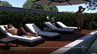 i meeted my busty blode stepsister eve in her swimsuit and she was so sexy