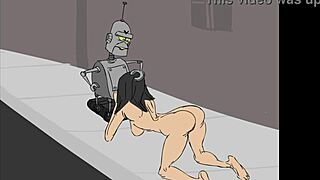 Robo 3000 Flashes Tits Publicly Before Outdoor Blowjob Frenzy