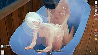 imagine this hentai girl's big ass and tits slammed missionary by monster cock till she squirts everywhere