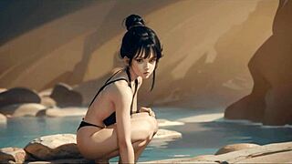 Chi-Chi In Dragon Ball: Brunette Beauty Gets Facial Surprise