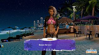 craving emma's huge tits quickie in dressing room game fuck