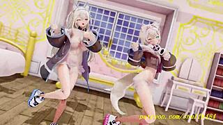 Fuwamoco's Sensual Dance Sparks Deep Emotional 3D Hololive Hentai Thrill