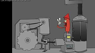 Robo 3000 Flashes Tits Publicly Before Outdoor Blowjob Frenzy