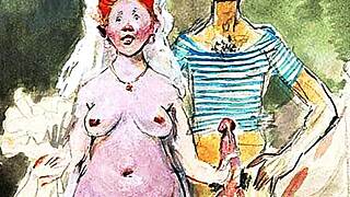 check out these vintage erotic drawings, so hot and retro 😍