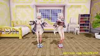 Fuwamoco's Sensual Dance Sparks Deep Emotional 3D Hololive Hentai Thrill