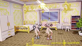 Fuwamoco's Sensual Dance Sparks Deep Emotional 3D Hololive Hentai Thrill