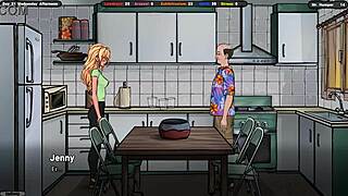 landlord teaches innocent jenny passionate kissing