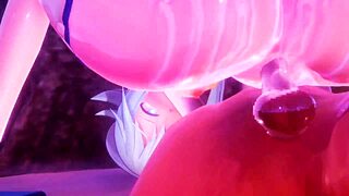 Aqua's sexy hentai creampie fuck