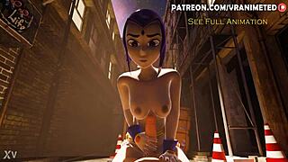 raven vs eromancer in nude cowgirl riding on cock in sfm