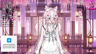 i'm squirting so much in this naughty e-girl schoolgirl maid vtuber outfit