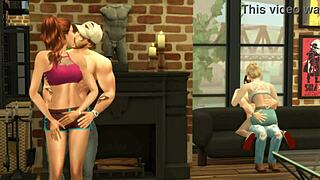 Hunky Sims 4 - Hot Couples Hook Up And Blowjob Facial Cumshot
