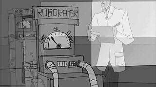 Robo 3000 Flashes Tits Publicly Before Outdoor Blowjob Frenzy