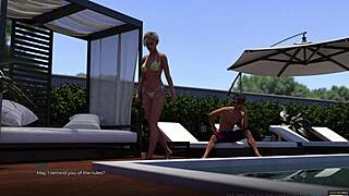 i meeted my busty blode stepsister eve in her swimsuit and she was so sexy