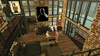 Hunky Sims 4 - Hot Couples Hook Up And Blowjob Facial Cumshot