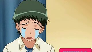 teen girl caught inserting ice cream in mouth in school yard garden hentai scene