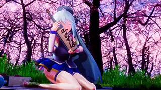 Aqua's sexy hentai creampie fuck