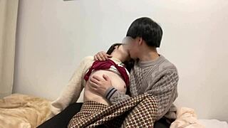 period chills turn deep kisses into bed creampie fucking?