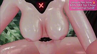 Hentai Girl's Wild Ride Ends in Gushing Squirt Surprise