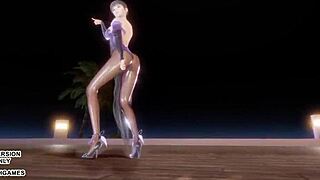 mmd le sserafim smart eve kpop dance star blade style uncensored 4k 60fps performance