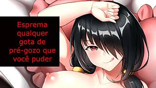 joi with kurumi tokisaki femdom jerk off instructions pt-br 😈