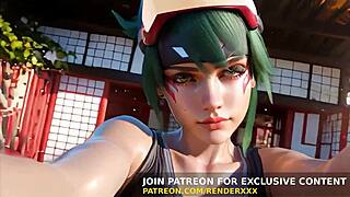 Kiriko bounces curvy ass on thick cock in uncensored ride