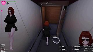 secret femboy manaka flashes big tits futanari. uncensored exhibitionism mission apartment 100