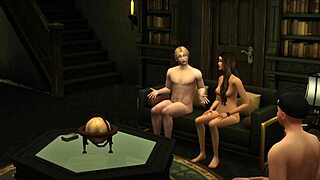 Nymph family indulges in home 3d anime orgy diaries