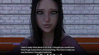 Jamie, ready to swallow first massive white cock load?