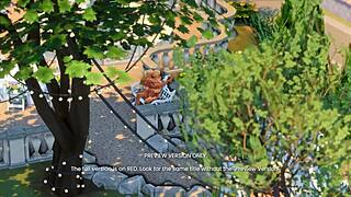 naughty celebrity sim gets outdoor fun in she aint mine preview