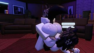 Stressed amigo gets big ass relief from horny roblox condo girl