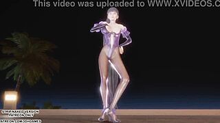 mmd le sserafim smart eve kpop dance star blade style uncensored 4k 60fps performance