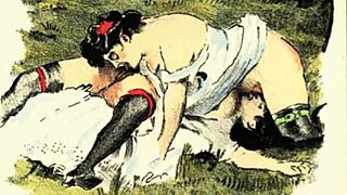 vintage erotic drawings showcase sensual retro fantasies