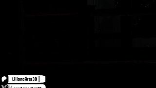 moaning so hard as sable ward's big ass takes rough monster cock doggystyle