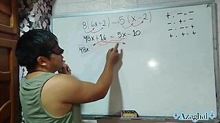 Nerdy student solves teacher's erotic bedroom equation