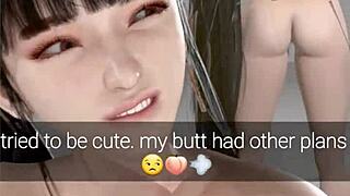 Demon Nemia twerks giant milky tits ass farting cock sucking teen compilation