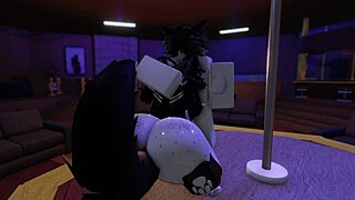 Stressed amigo gets big ass relief from horny roblox condo girl